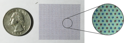 Dot pattern for thermoelectric circuitry